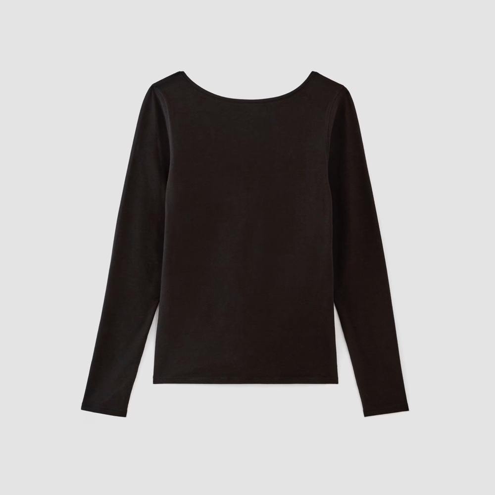 Everlane The Supima Form Scoop-Back Tee - Picture 4 of 4